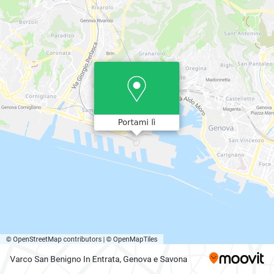 Mappa Varco San Benigno In Entrata