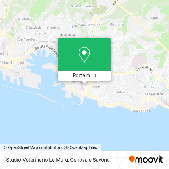 Mappa Studio Veterinario Le Mura