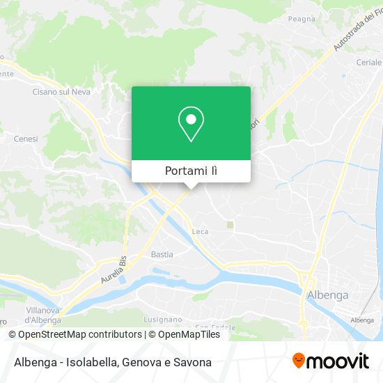 Mappa Albenga - Isolabella
