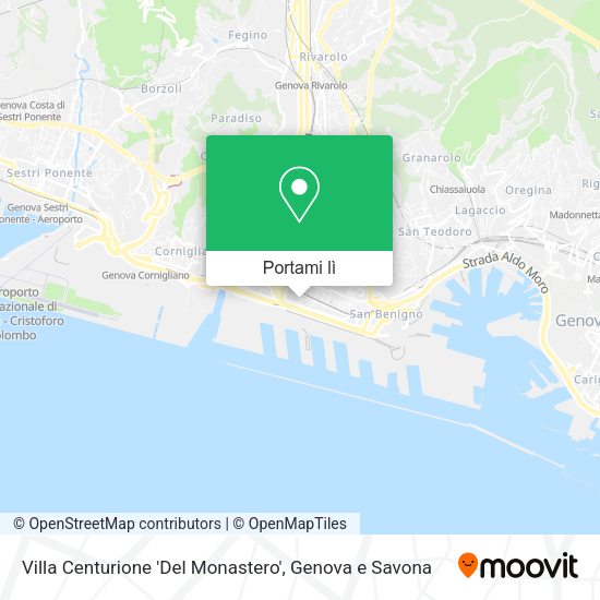Mappa Villa Centurione 'Del Monastero'