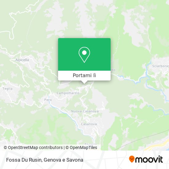 Mappa Fossa Du Rusin