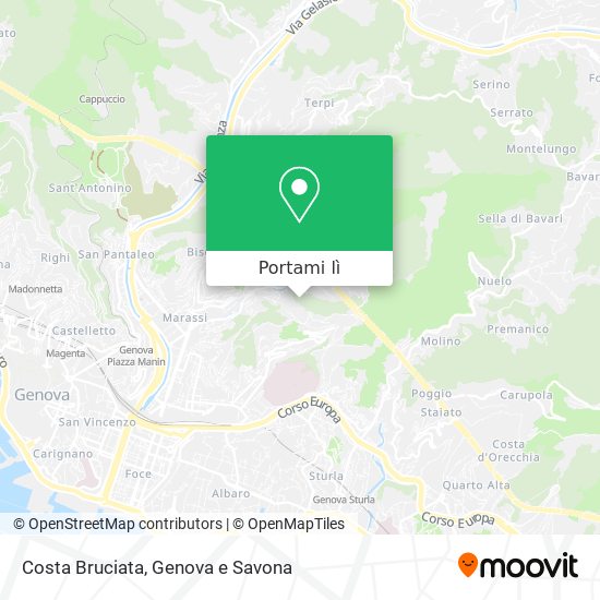 Mappa Costa Bruciata