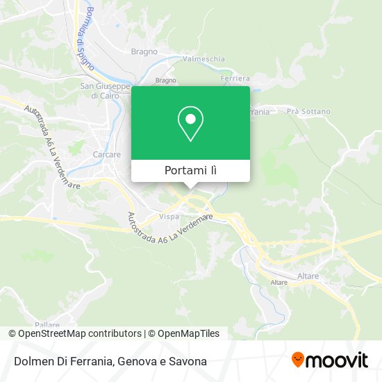 Mappa Dolmen Di Ferrania