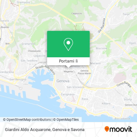 Mappa Giardini Aldo Acquarone