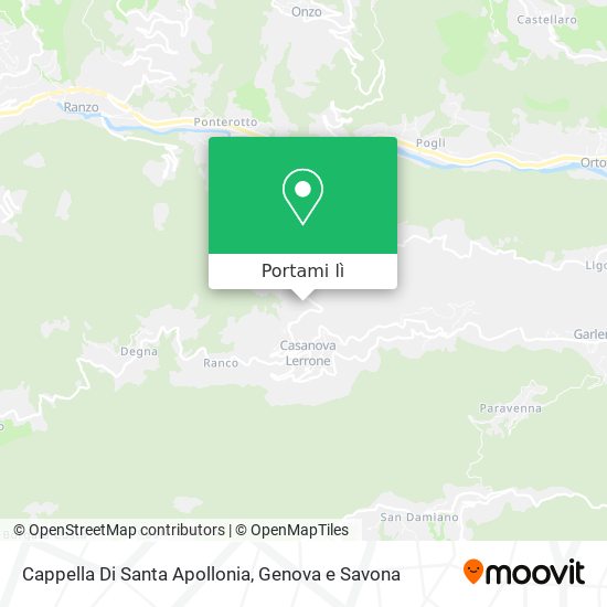 Mappa Cappella Di Santa Apollonia