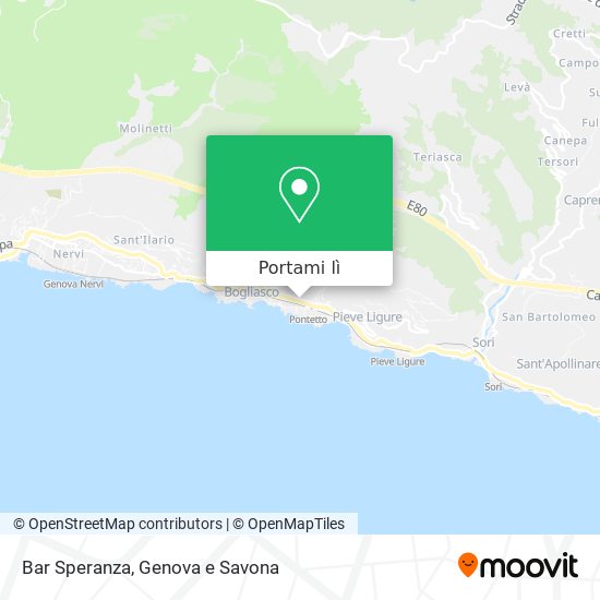 Mappa Bar Speranza