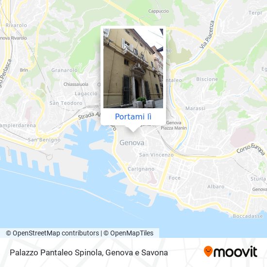 Mappa Palazzo Pantaleo Spinola