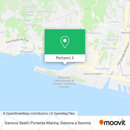 Mappa Genova Sestri Ponente Marina