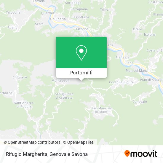 Mappa Rifugio Margherita