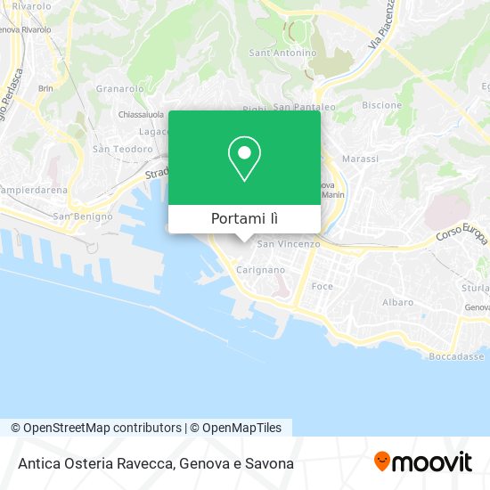 Mappa Antica Osteria Ravecca