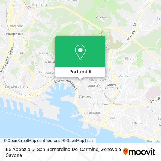 Mappa Ex Abbazia Di San Bernardino Del Carmine