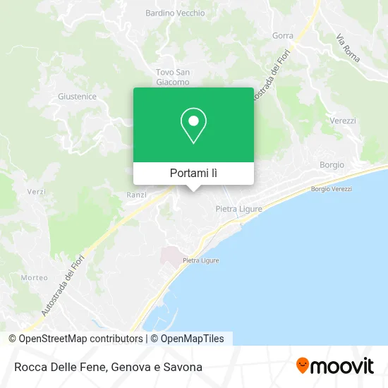 Mappa Rocca Delle Fene