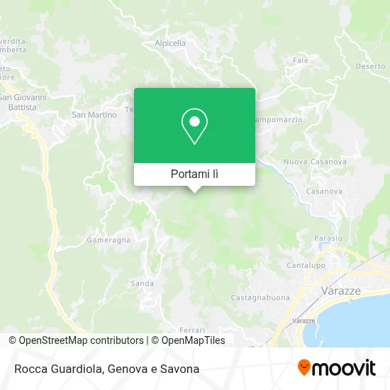 Mappa Rocca Guardiola