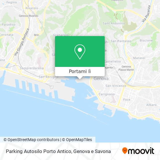 Mappa Parking Autosilo Porto Antico