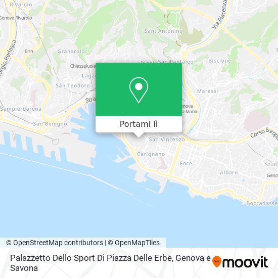 Mappa Palazzetto Dello Sport Di Piazza Delle Erbe