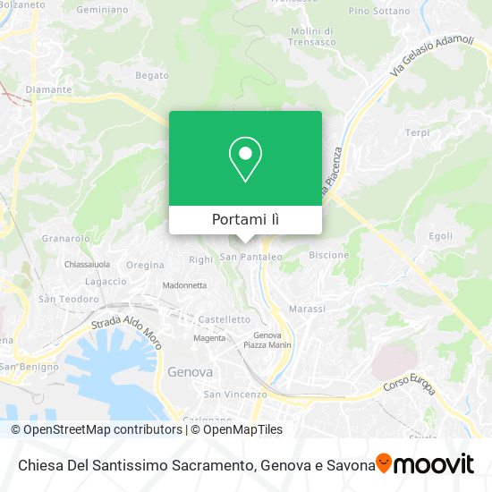 Mappa Chiesa Del Santissimo Sacramento