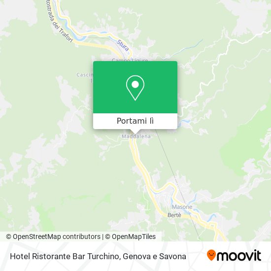 Mappa Hotel Ristorante Bar Turchino