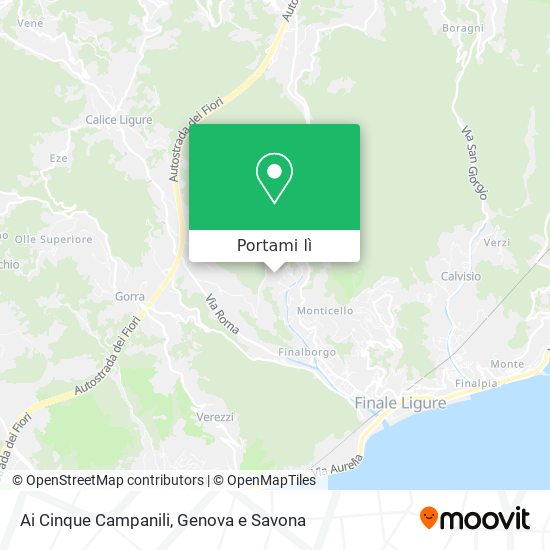 Mappa Ai Cinque Campanili