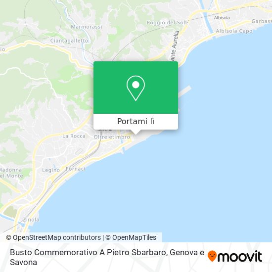 Mappa Busto Commemorativo A Pietro Sbarbaro