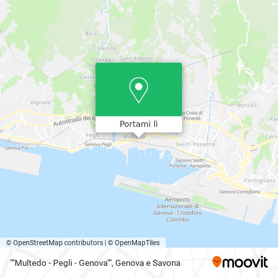 Mappa ""Multedo - Pegli - Genova""