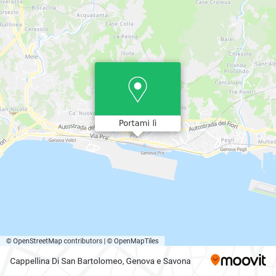 Mappa Cappellina Di San Bartolomeo