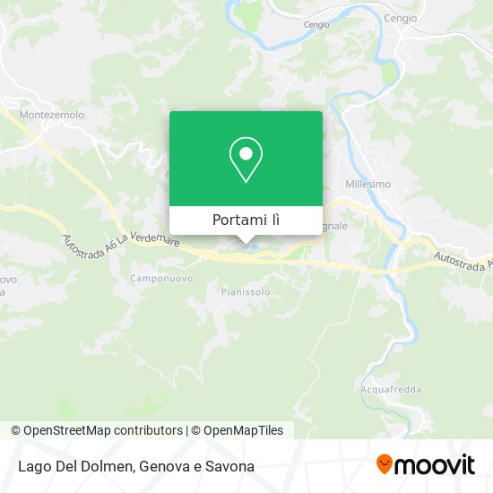 Mappa Lago Del Dolmen