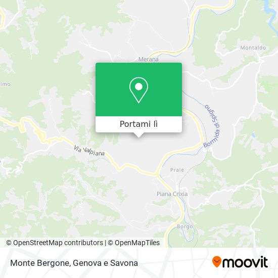 Mappa Monte Bergone