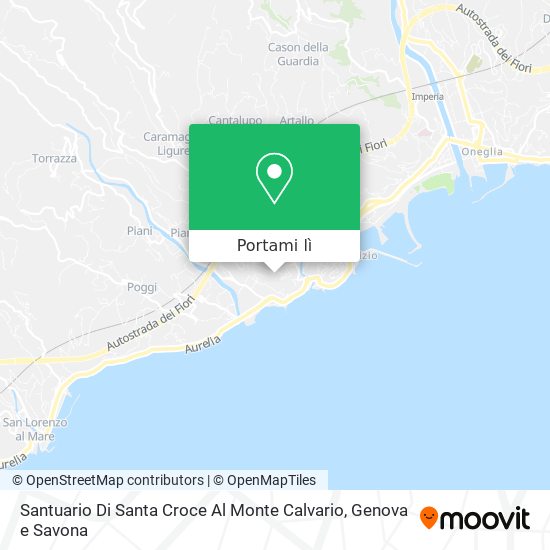 Mappa Santuario Di Santa Croce Al Monte Calvario