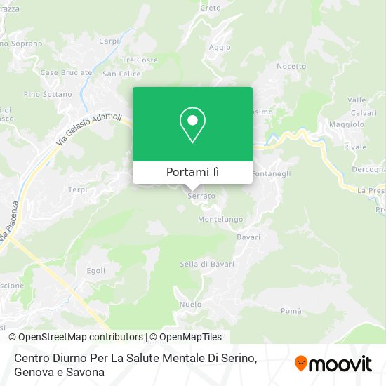 Mappa Centro Diurno Per La Salute Mentale Di Serino
