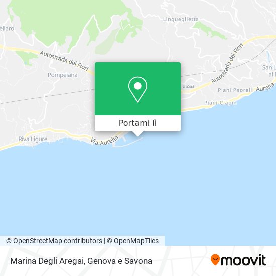 Mappa Marina Degli Aregai