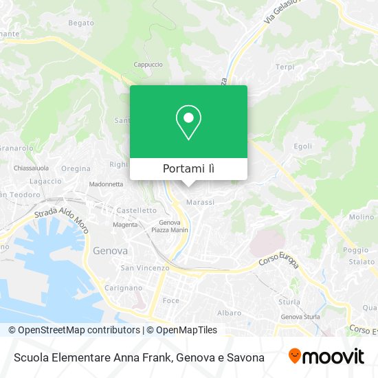 Mappa Scuola Elementare Anna Frank