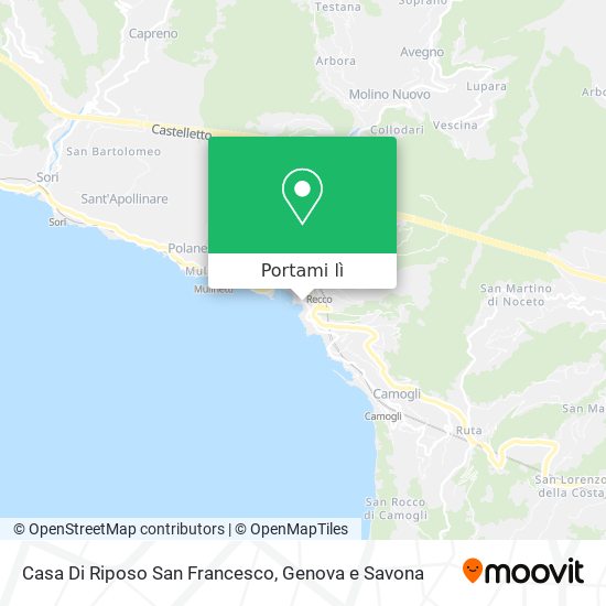 Mappa Casa Di Riposo San Francesco