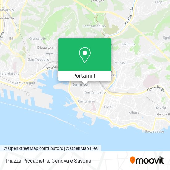 Mappa Piazza Piccapietra