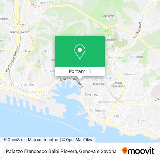 Mappa Palazzo Francesco Balbi Piovera
