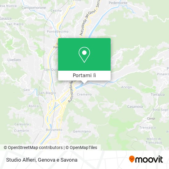 Mappa Studio Alfieri