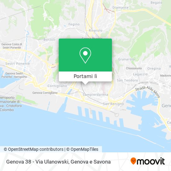 Mappa Genova 38 - Via Ulanowski