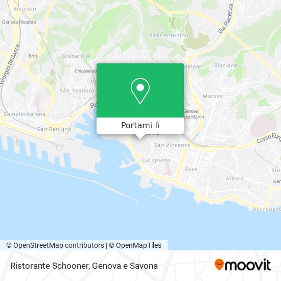 Mappa Ristorante Schooner