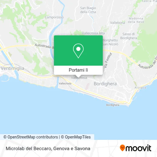 Mappa Microlab del Beccaro