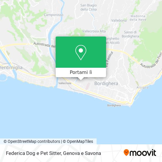 Mappa Federica Dog e Pet Sitter