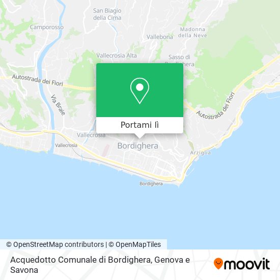 Mappa Acquedotto Comunale di Bordighera