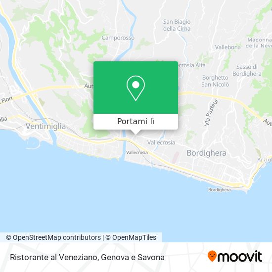 Mappa Ristorante al Veneziano