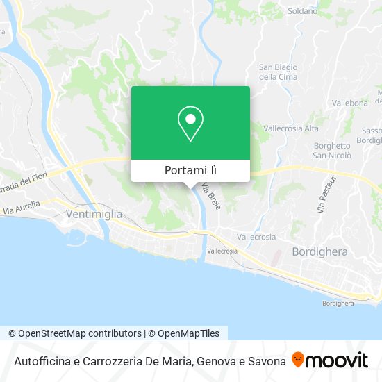Mappa Autofficina e Carrozzeria De Maria