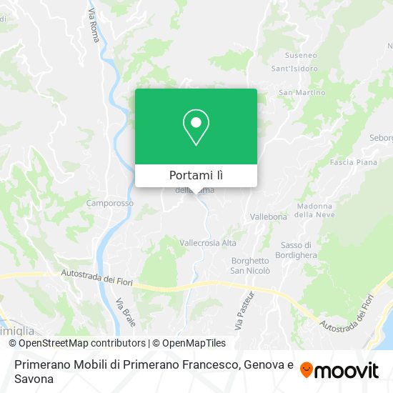Mappa Primerano Mobili di Primerano Francesco