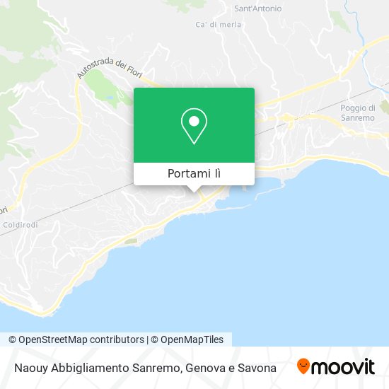 Mappa Naouy Abbigliamento Sanremo