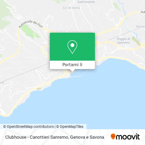 Mappa Clubhouse - Canottieri Sanremo