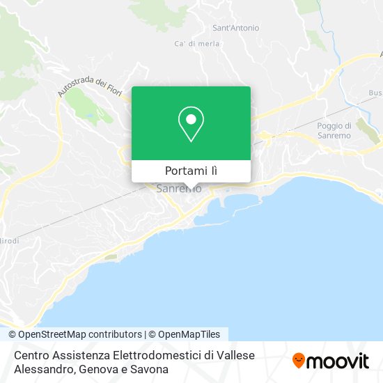 Mappa Centro Assistenza Elettrodomestici di Vallese Alessandro