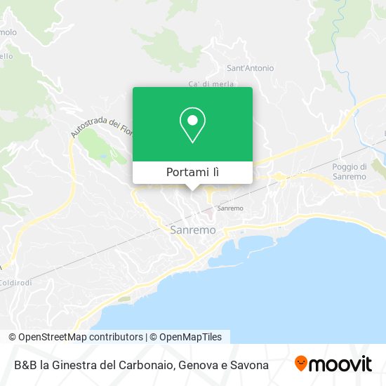 Mappa B&B la Ginestra del Carbonaio
