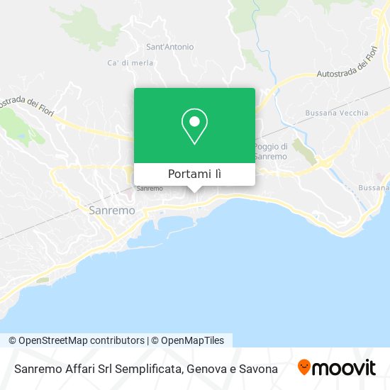 Mappa Sanremo Affari Srl Semplificata
