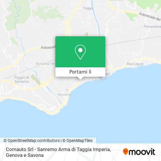 Mappa Comauto Srl - Sanremo Arma di Taggia Imperia