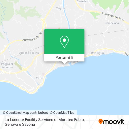 Mappa La Lucente Facility Services di Maratea Fabio